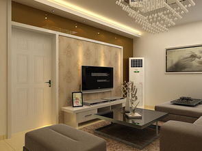 中式风格一居客厅电视背景墙装修效果图